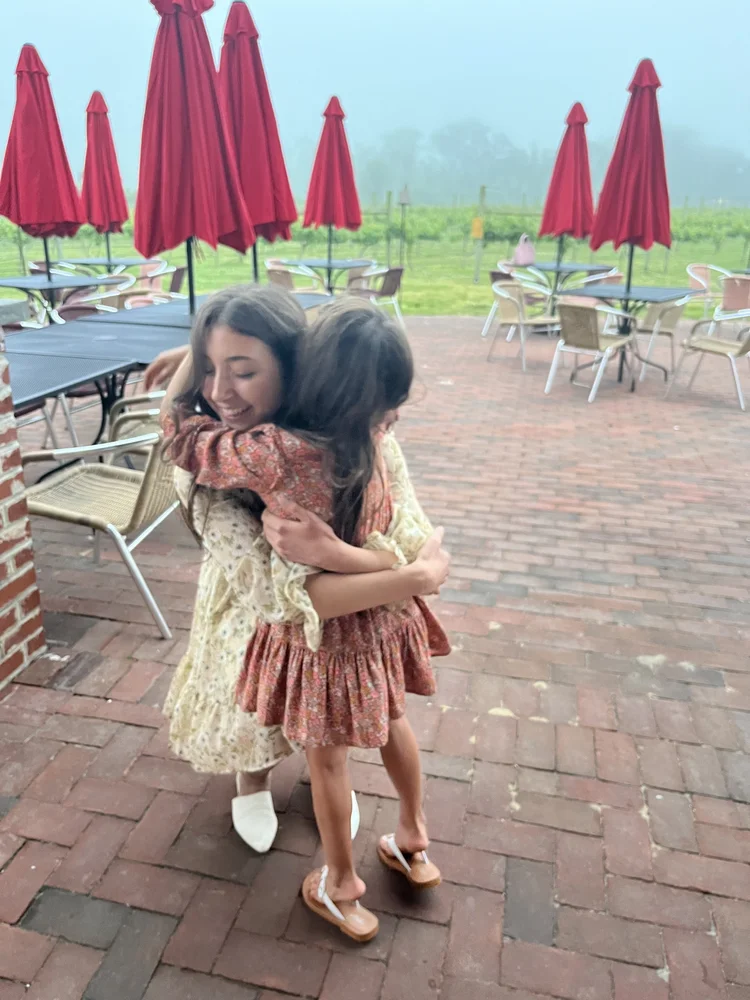 Children dancing with Sophia